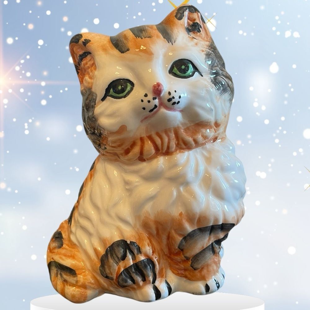 VINTAGE CERAMIC CAT BANK